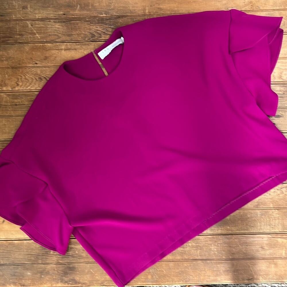 IRO butterfly boxy top sleeve pink Ulta short sleeve size 34/small